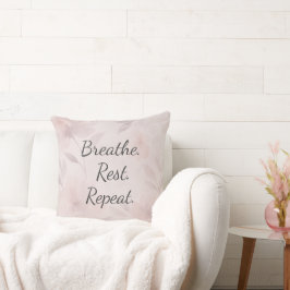 Cojín Decorativo Breathe Rest Repeat Elegant Blush Pink Floral