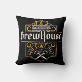 Cojín Decorativo BrewHouse personalizado Mejor Bar de cerveza de ar