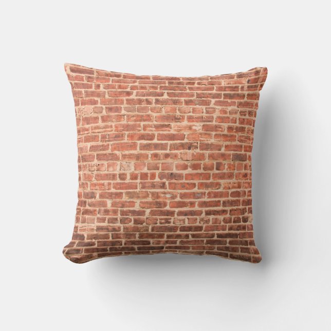 Cojín Decorativo Brick Wall with Dark Gradient at Bottombrick,wall, (Anverso)