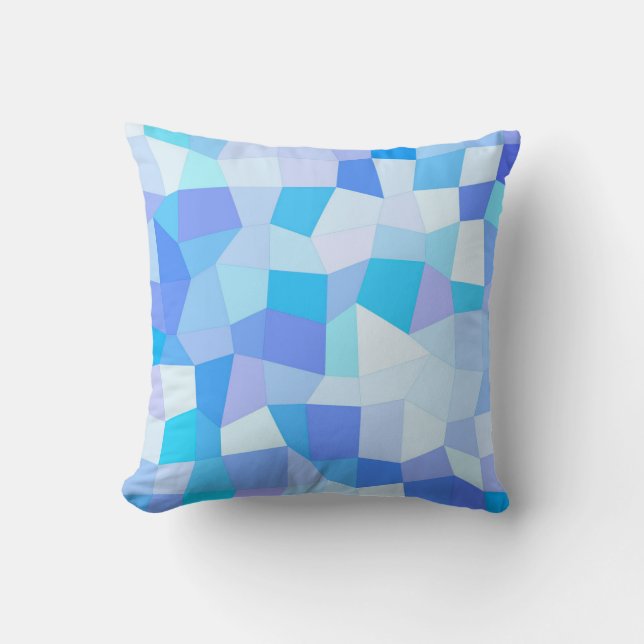 Cojín Decorativo Bright Blues Mosaic (Anverso)