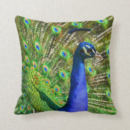 Cojín Decorativo Brillante Blue Peacock