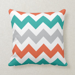 Cojín decorativo brillante de Chevron