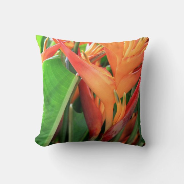 Cojín Decorativo Brillante Heliconia Florals (Anverso)