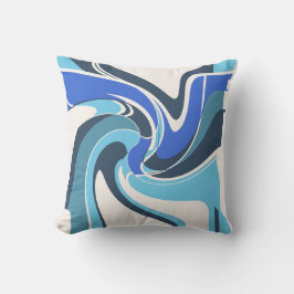 Cojín Decorativo Brillante y azul real azul Verde azulado Motif de 