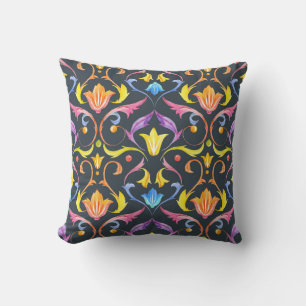 Cojín Decorativo Brillo barroco: Encanto Vintage colorido.