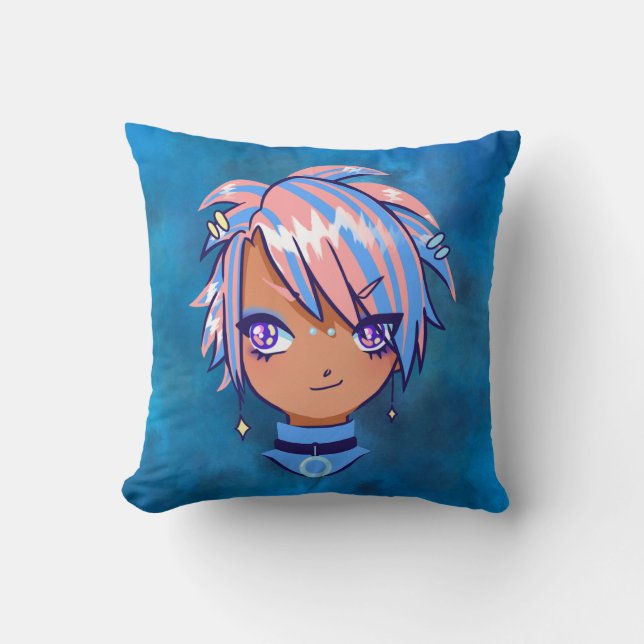 Cojín Decorativo Brillo de Anime (Anverso)
