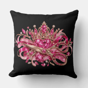 Cojín Decorativo Brillo de Fucsia y Magia de Cristal