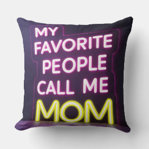 Cojín Decorativo Brillo del día de la madre -