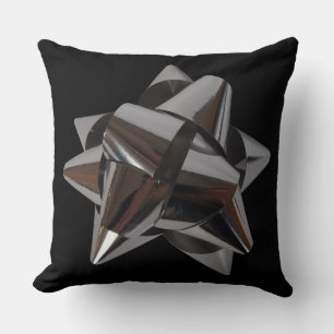 Cojín Decorativo Brillo plateado brillante