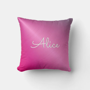 Cojín Decorativo Brillo Rosa Bonito Personalizado 