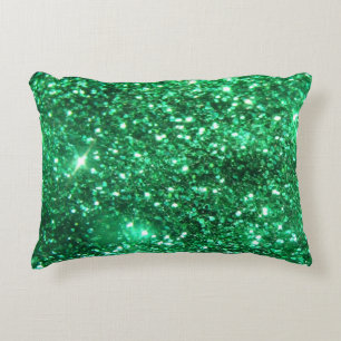 Cojín Decorativo Brillo verde glamoroso
