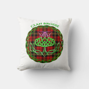 Cojín Decorativo Brodie Scottish Tartán Celtic Thistle