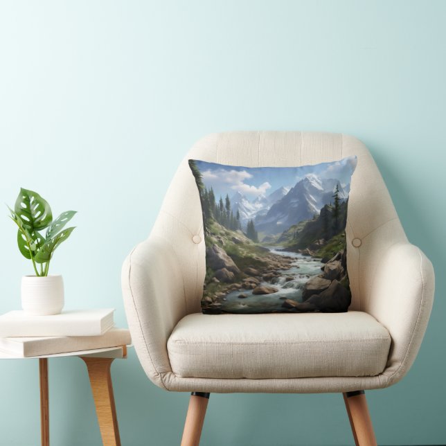 Cojín Decorativo Brook en las montañas (Silla)