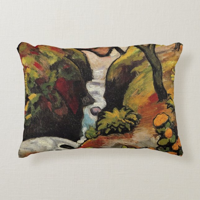 Cojín Decorativo Brook forestal de agosto Macke Expressionismo Vint (Anverso)