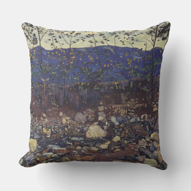 Cojín Decorativo Brook forestal en Leissigen, Suiza (Paisaje) (Anverso)