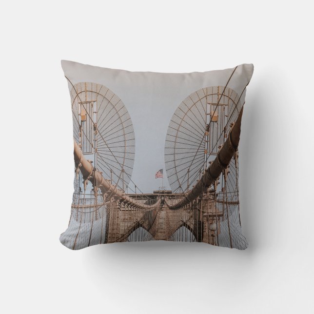 COJÍN DECORATIVO BROOKLYN BRIDGE NUEVA YORK (Anverso)