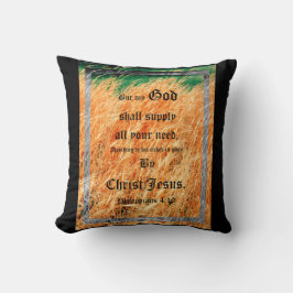 Cojín Decorativo Broom Sage Resumen Philippians 4vs19