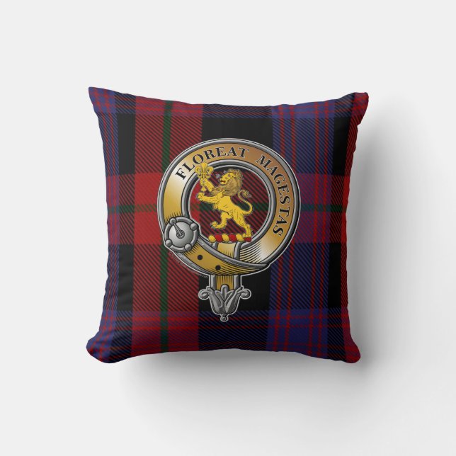 Cojín Decorativo Broun Tartan & Badge (Anverso)