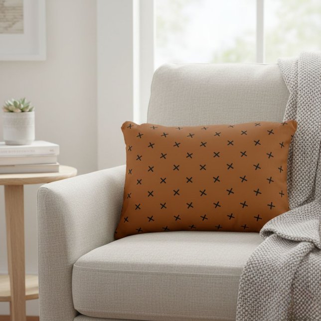 Cojín Decorativo Brown accent pillows / Cushions with black pattern (Subido por el creador)