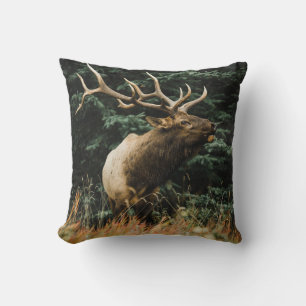 COJÍN DECORATIVO BROWN DEER ON GREEN GRASS DURANTE EL DÍA