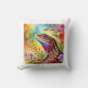 Cojín Decorativo Brown Fan Throated Lizard 110724AREF108 - Watercol