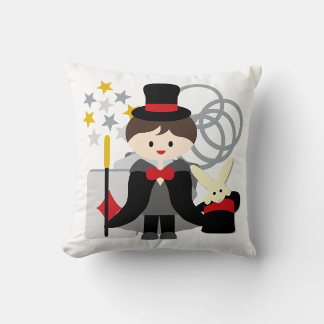 Cojín Decorativo Brown Haired Boy Magician Pillow (Anverso)