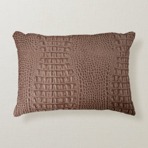 Cojín Decorativo Brown leather texture background close up macroski