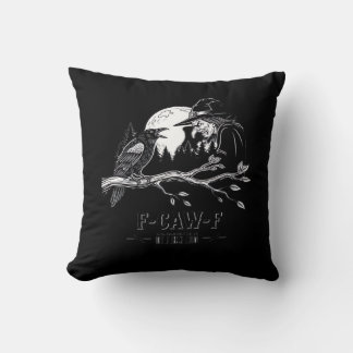 Cojín Decorativo Bruja de Halloween de cuervo F-Caw-F