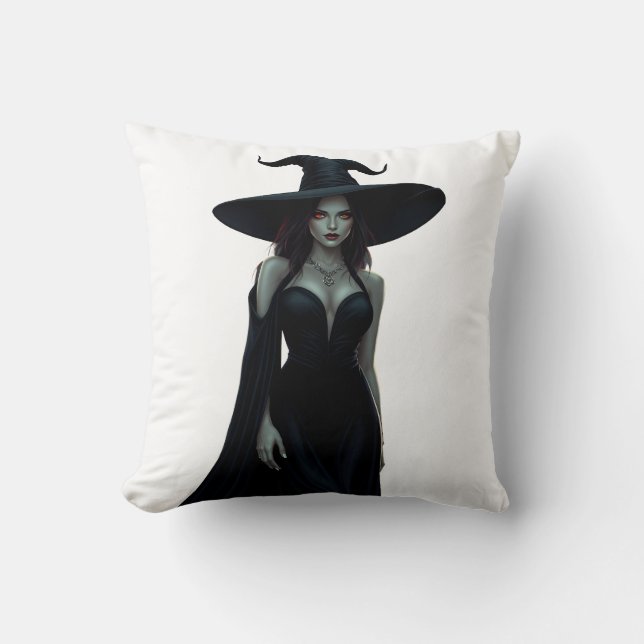 Cojín Decorativo Bruja de la noche (Anverso)