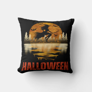 COJÍN DECORATIVO BRUJA DE NOCHE DE HALLOWEEN