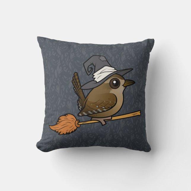 Cojín Decorativo Bruja del Wren (Anverso)