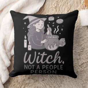 Cojín Decorativo Bruja No Es Una Persona Divertida Halloween