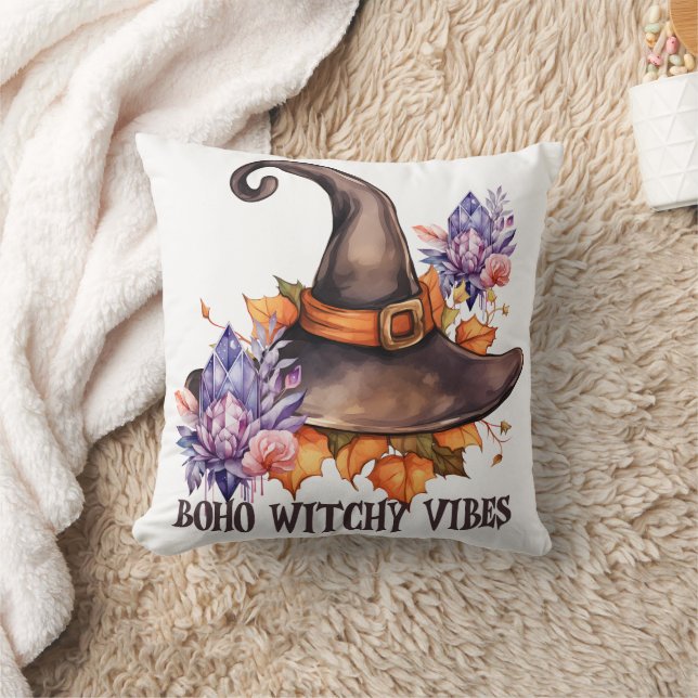 Cojín Decorativo Brujas Boho Vibes Halloween  (Manta)