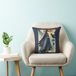 Cojín Decorativo Brujas Modernas - una obra de arte abstracta 3 - F