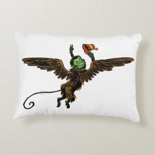 Cojín Decorativo Brujo Vintage de Oz, Mono Volador Malvado