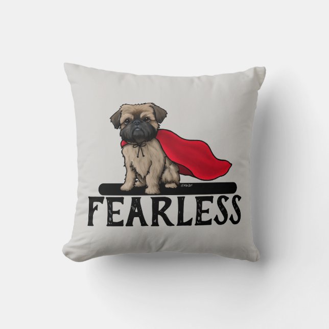 Cojín Decorativo Brussels Griffon Fearless (Anverso)