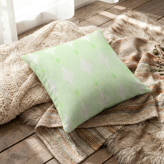 Cojín Decorativo Brutalist Pulse: Pistaccio Green & White