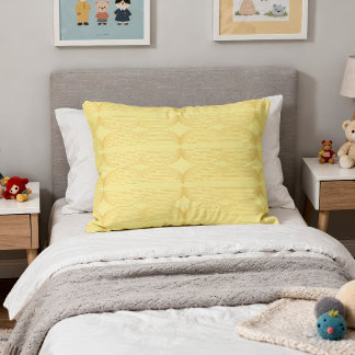 Cojín Decorativo Brutalist Waves: Happy Yellow & Cream de Banane