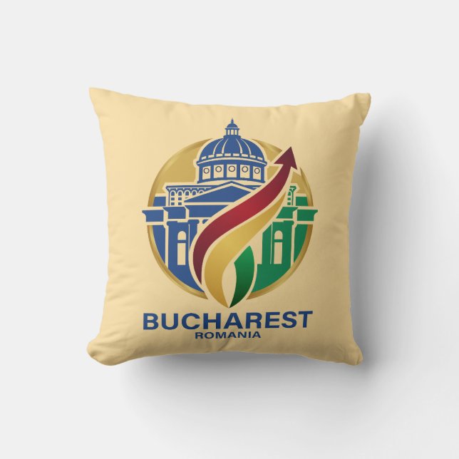 Cojín Decorativo Bucarest Rumania Europa del Este (Anverso)