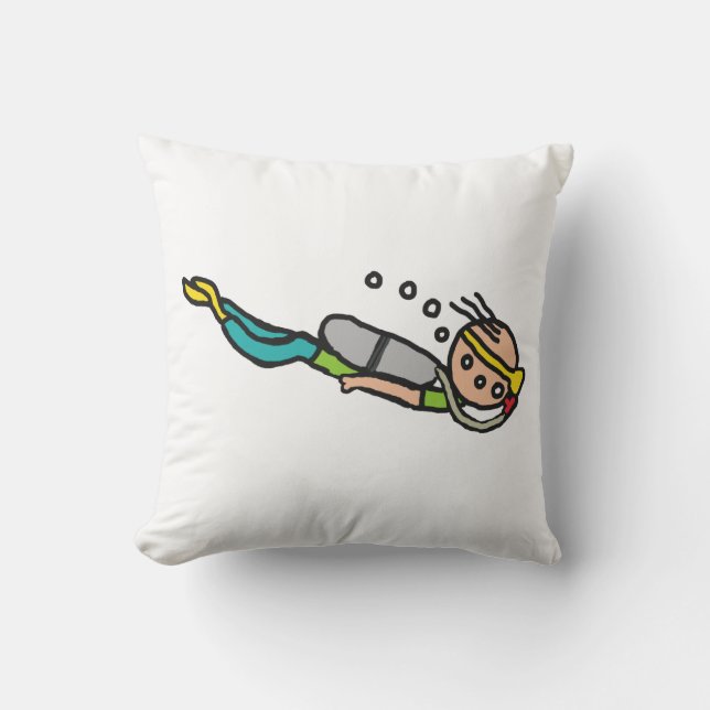 Cojín Decorativo Buceo (Anverso)