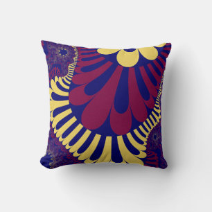 Cojín Decorativo Bucle azul y rojo
