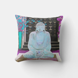 Cojín decorativo Buda Azul