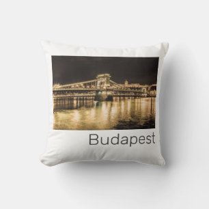 Cojín Decorativo Budapest con el Puente de las Cadenas Panorama Vin