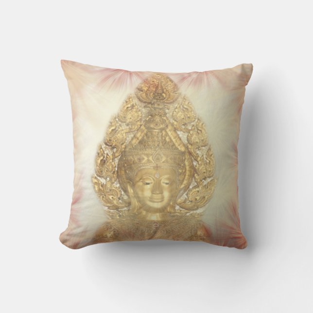 Cojín Decorativo buddha dorada (Anverso)