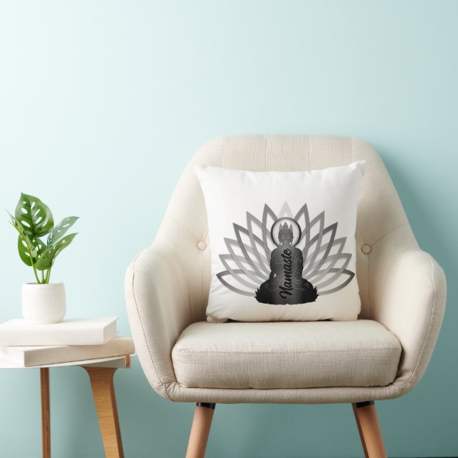 Cojín decorativo Buddha Lotus Namaste (Silla)