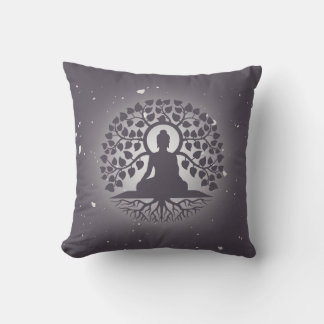 Cojín Decorativo Buddha Tree Yoga Throw Pillow