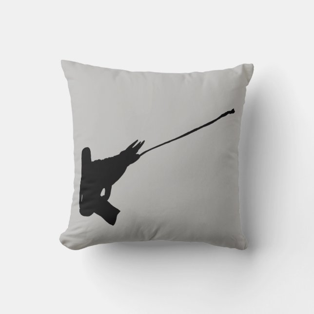 Cojín Decorativo ¡Buen tiro! Silhouette Chameleon de Jackson (Anverso)