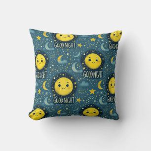 Cojín Decorativo 🌙⭐ Buenas Noches Patrón de Sueño para Niños Regal