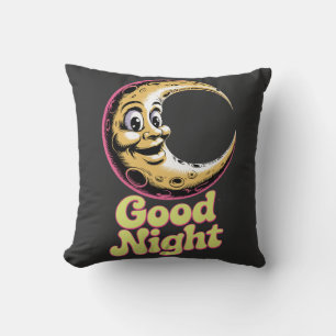 Cojín Decorativo Buenas noches Retro Moon