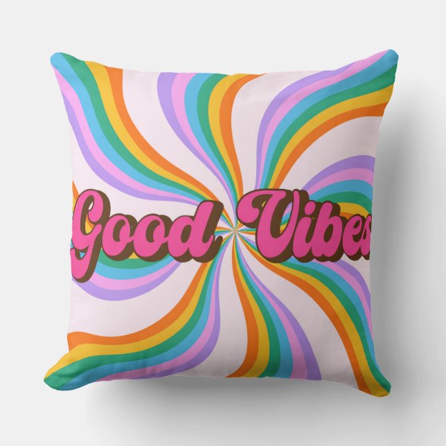 Cojín Decorativo Buenas Vibraciones (Anverso)